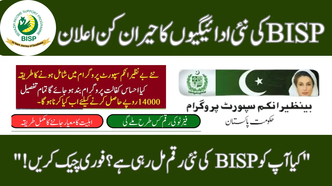 Benazir Income Support Program Beneficiaries Receive Old And New Payments  (date Announced)